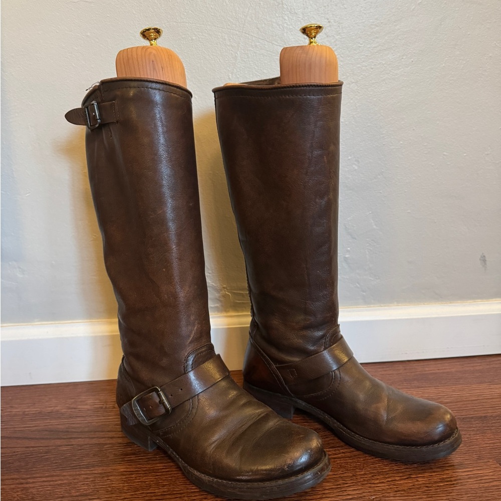 Frye: Harness 12R Boots in Brown (Size 8)